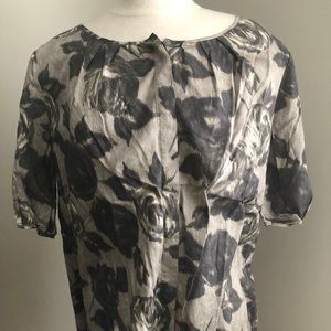 Talbots Woman 16W Short Sleeve Floral Blouse